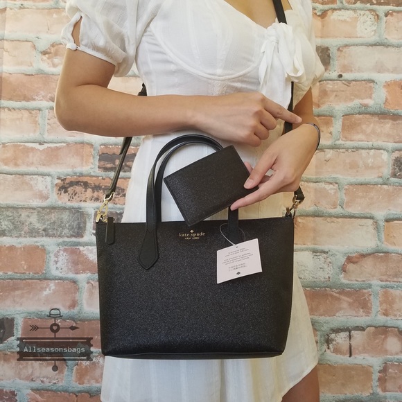 Kate spade SMALL Joeley Satchel black card holder - Picture 2 of 8